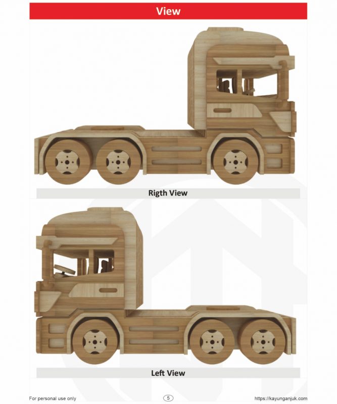 Scroll Saw Pattern Scania Truck Wooden Toys Kayu Nganjuk
