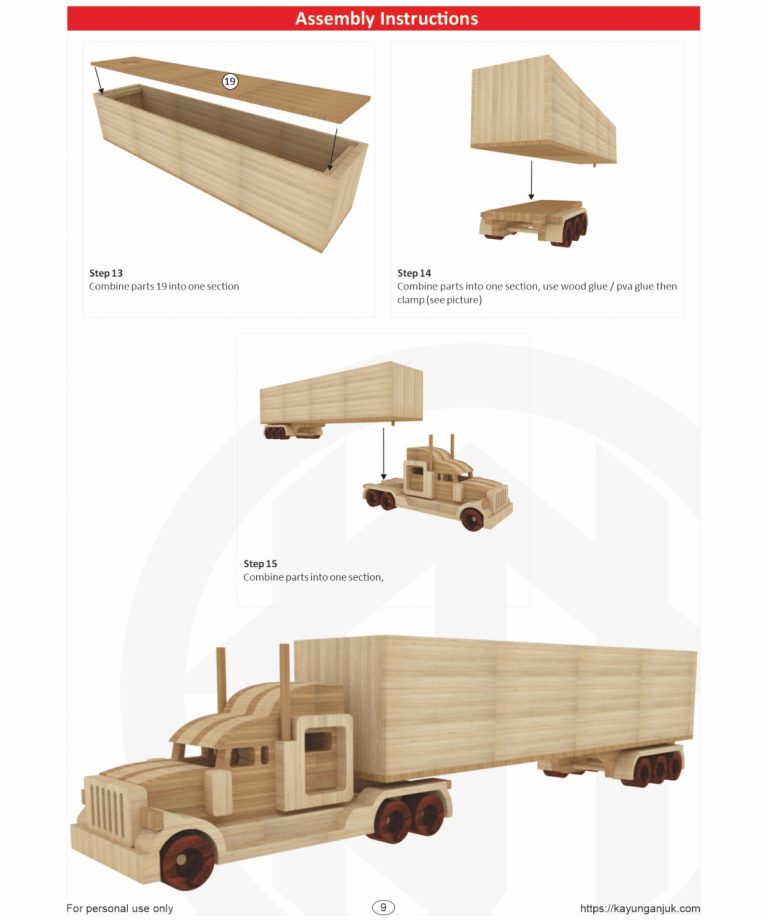 Scroll Saw Patterns Peterbilt Truck Fullset Kayu Nganjuk