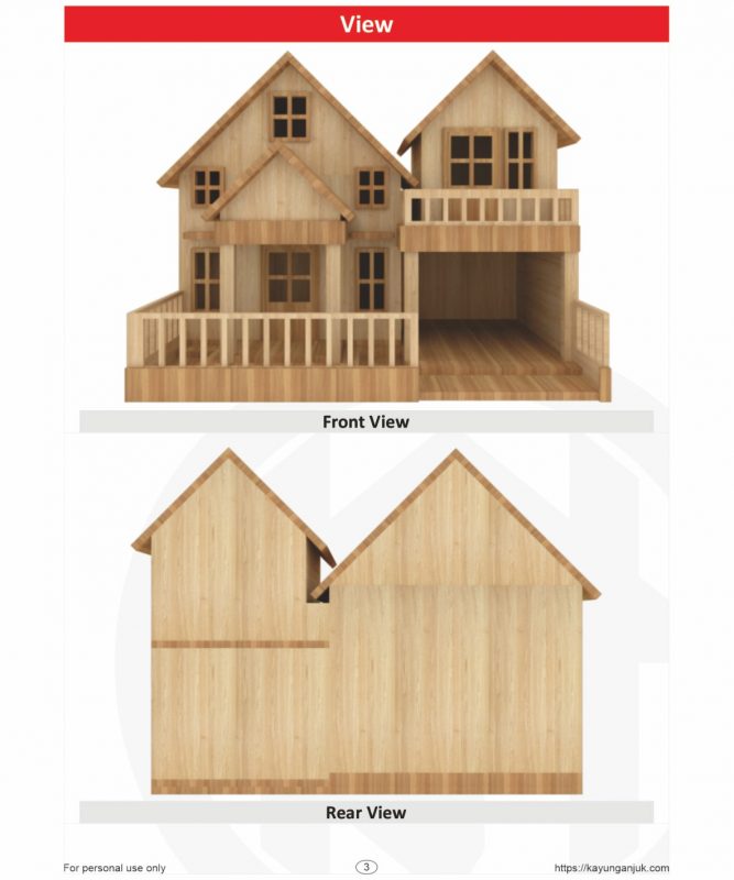Wooden House Plan Set - Kayu Nganjuk