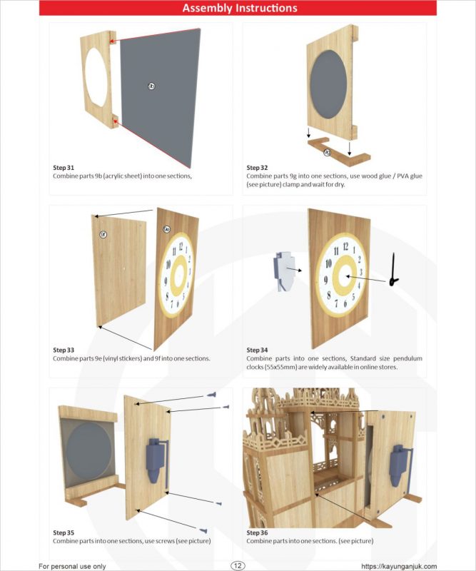 DOME CLOCK SCROLL SAW PATTERNS DOWNLOAD PDF