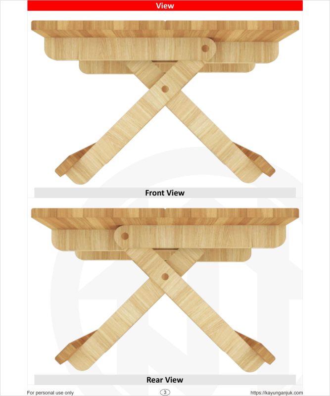 Folding Table Woodworking plans Download PDF Kayu Nganjuk
