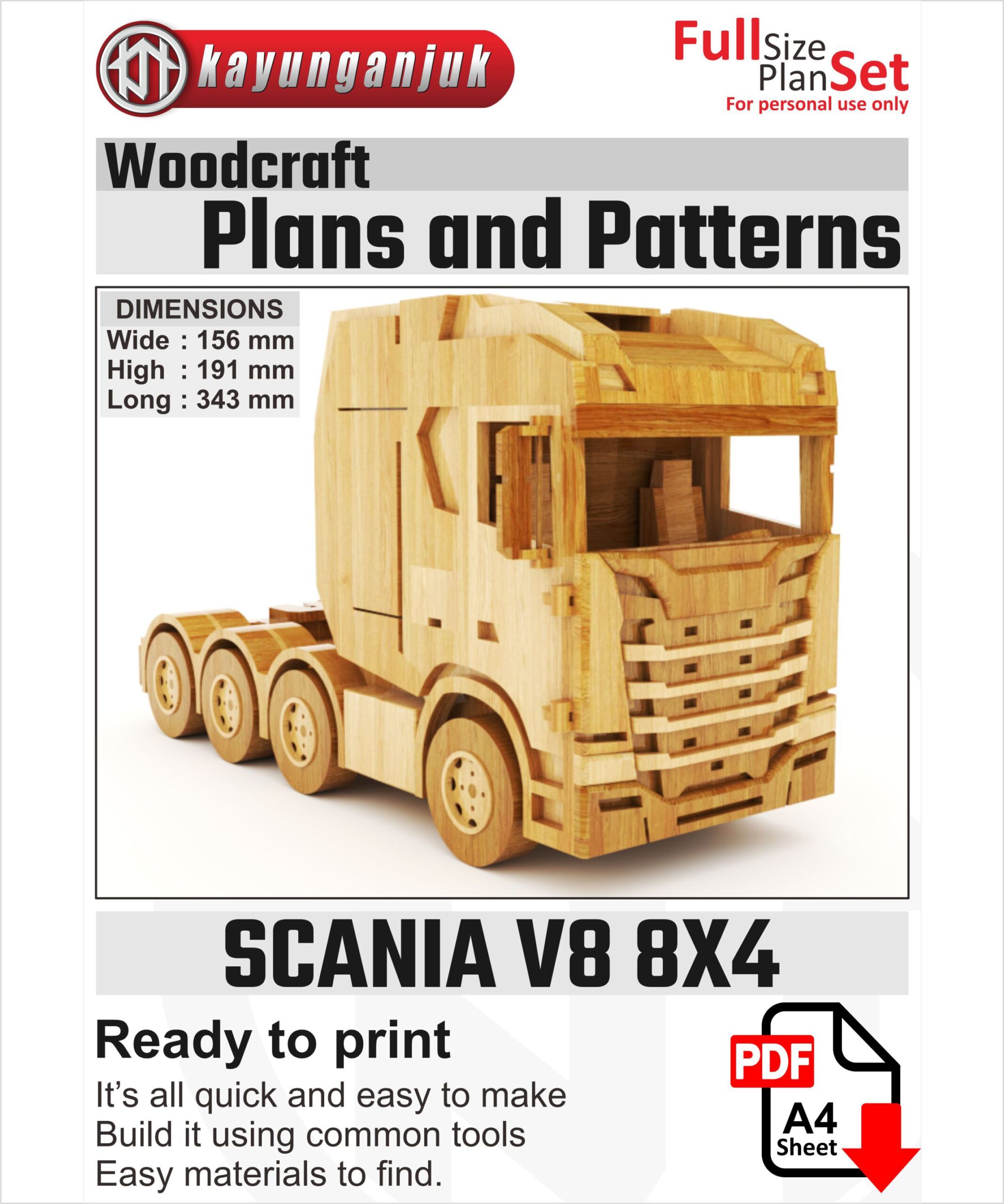 0139_SCANIA_V8_8X4_wooden_toy_truck_plans_patterns_download_1